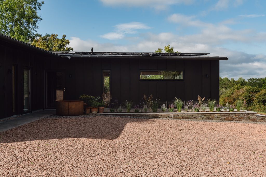 External view of the Garden Room at Cwm Barn