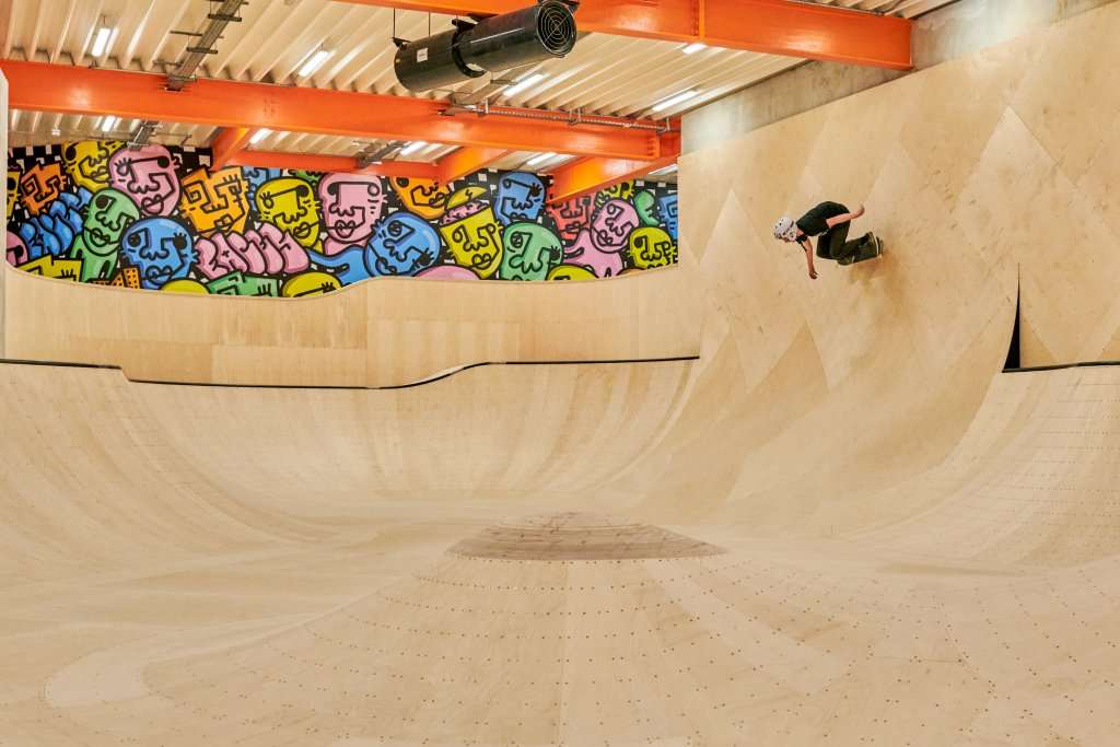 The F51 Centre in Folkestone is another Ramboll project: CLT was used for the indoor skatepark