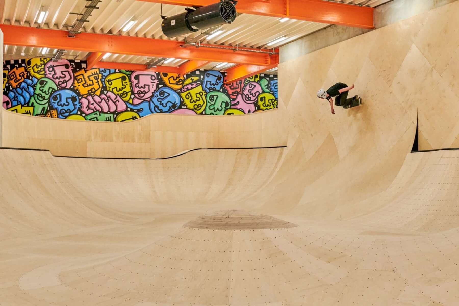 The F51 Centre in Folkestone is another Ramboll project: CLT was used for the indoor skatepark