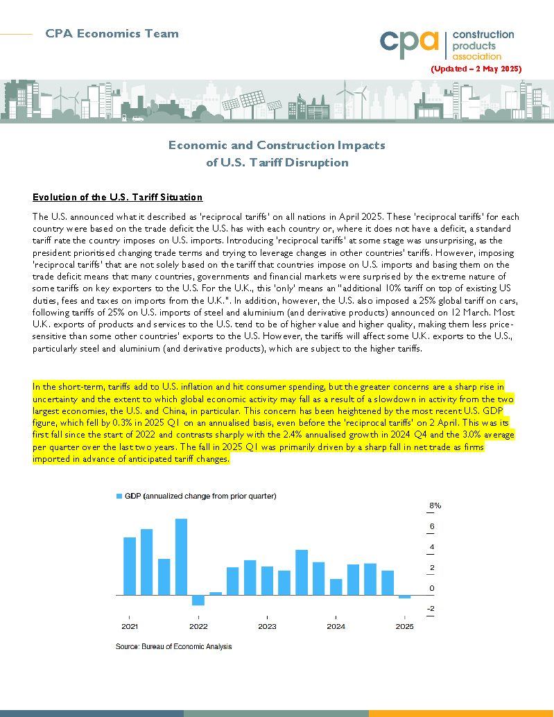 CPA Economic and Construction Impacts of U.S. Tariff Disruption (020525)
