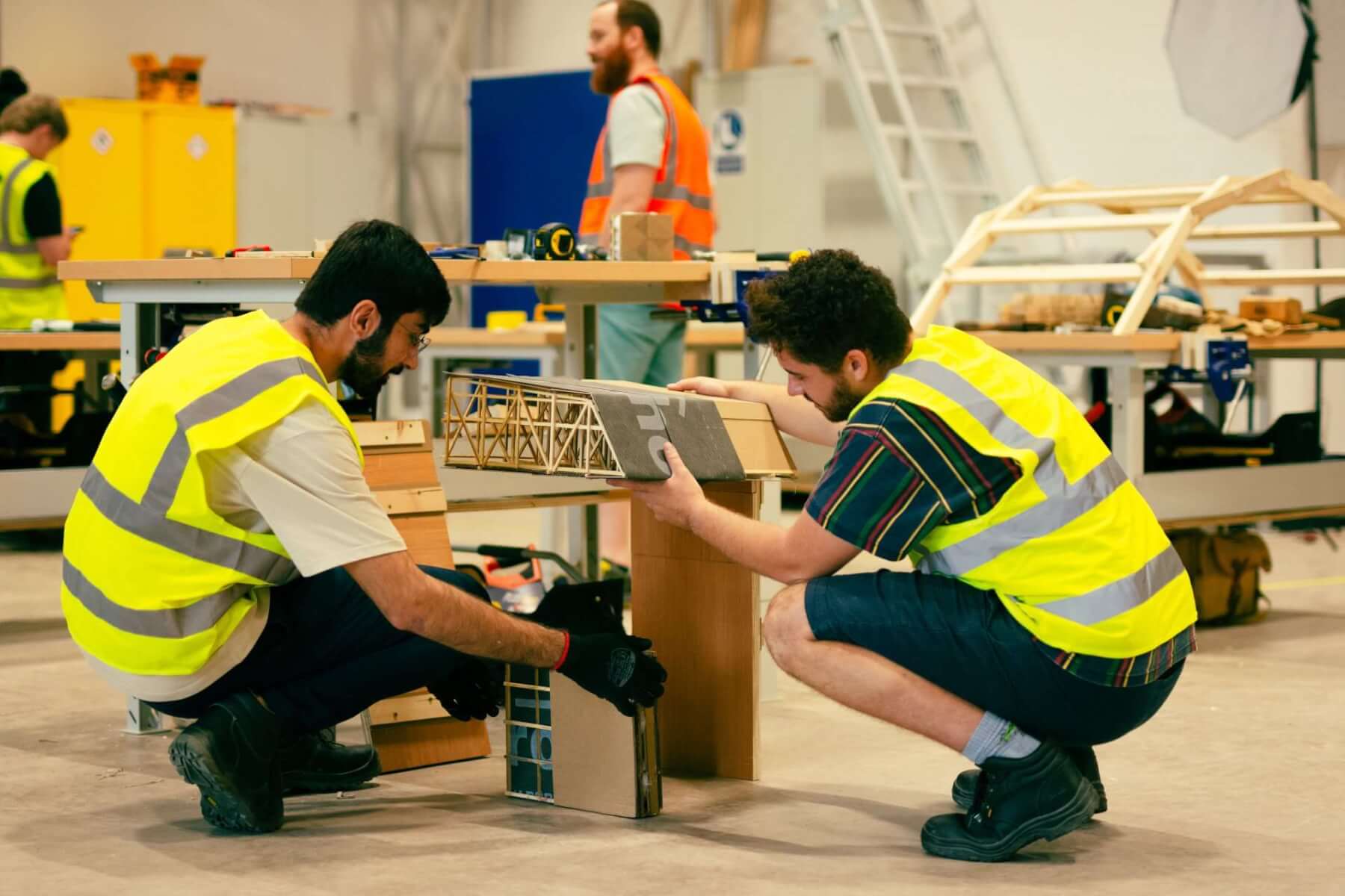 Students learning in the NMITE CATT building