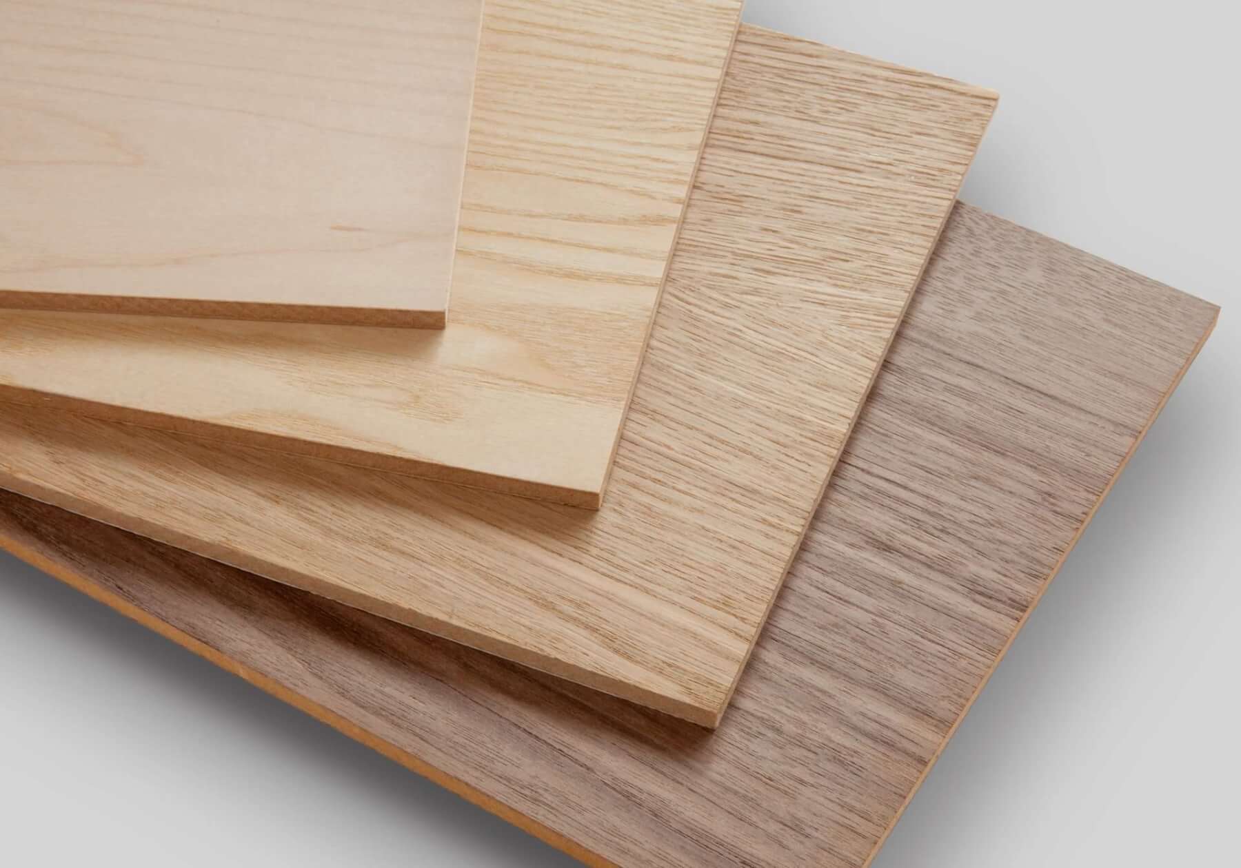 MDF and plywood